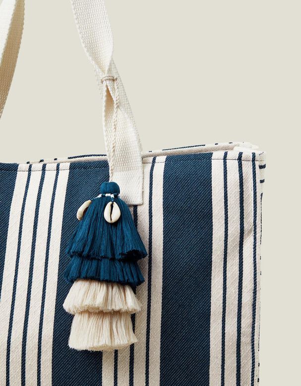 Large Stripe Beach Bag, , hi-res