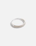 Sterling Silver Bling Encrusted Band Ring, , hi-res