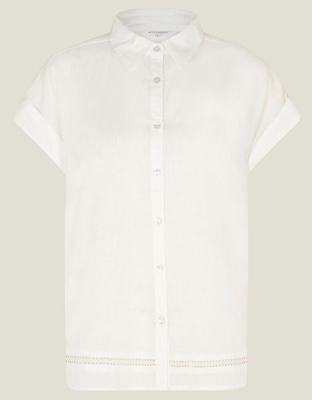 Cap Sleeve Boxy Shirt, , hi-res