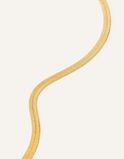 14ct Gold-Plated Snake Chain Necklace, , hi-res