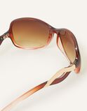 Wavy Arm Wrap Sunglasses, , hi-res