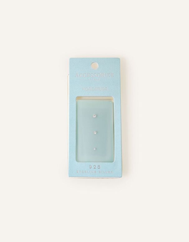 Sterling Silver Nose Stud Set, , hi-res