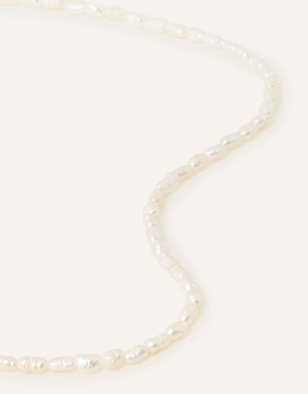 14ct Gold-Plated Seed Pearl Necklace, , hi-res