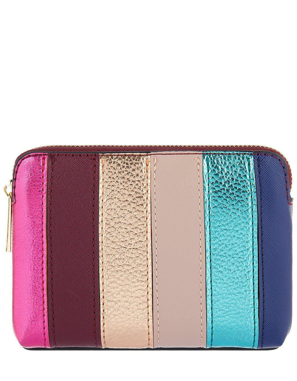 metallic rainbow purse