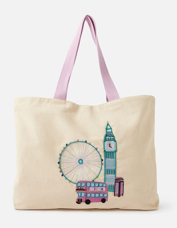 London Embellished Shopper Bag, , hi-res