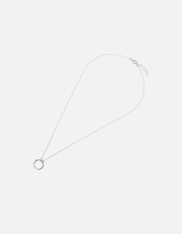 Sterling Silver Perfect Circle Necklace, , hi-res