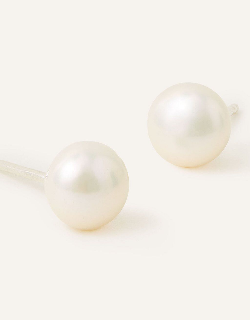 Sterling Silver Small Freshwater Pearl Stud Earrings