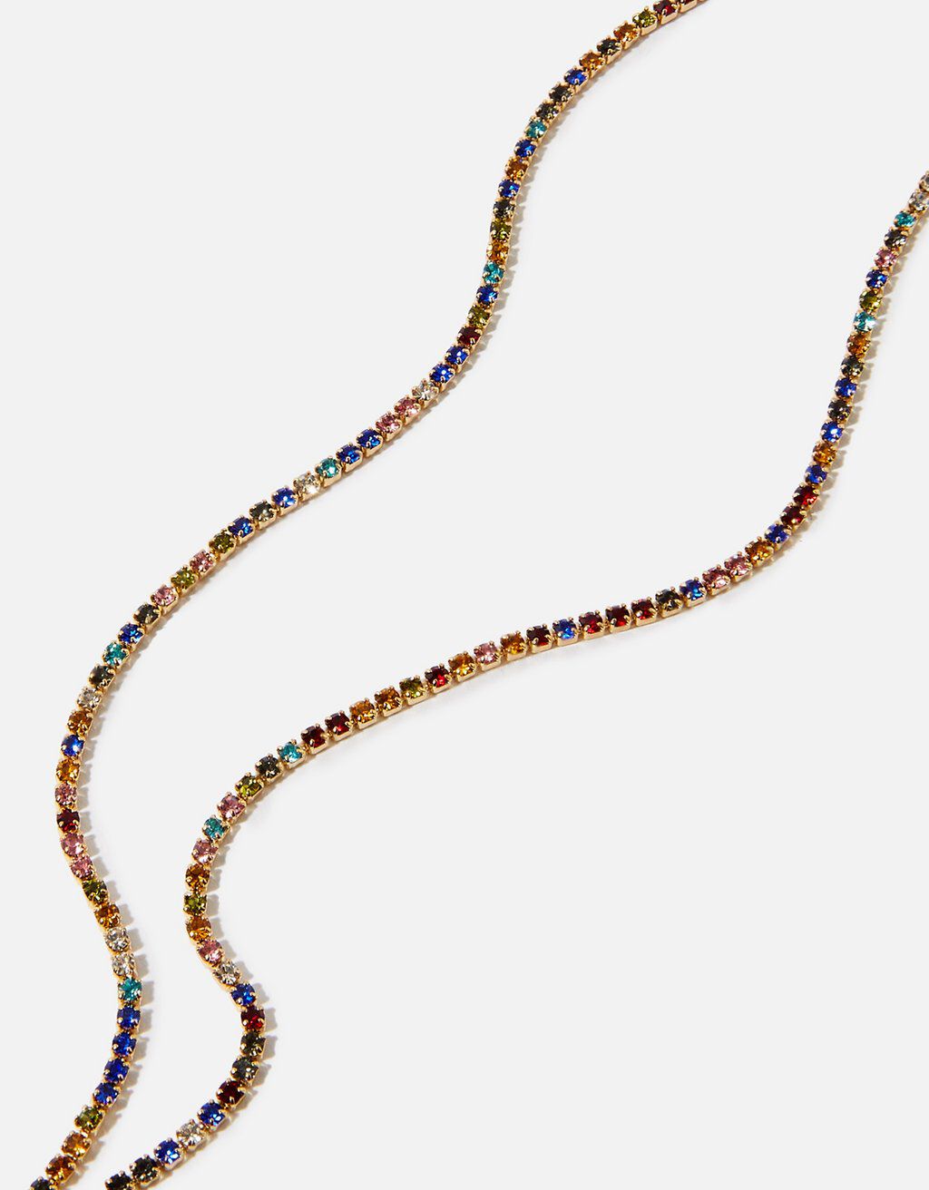 Rainbow tennis choker sale