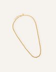 14ct Gold-Plated Twisted Rope Chain Necklace