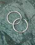 Sterling Silver-Plated 4cm Hoops