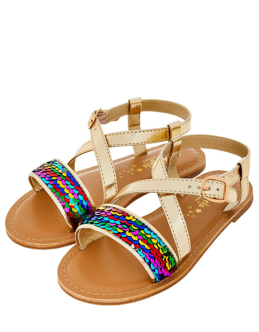 sequin sandals