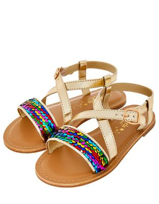Rainbow Sequin Sandals