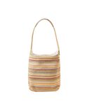 Stripe Raffia Slouch Bag, , hi-res