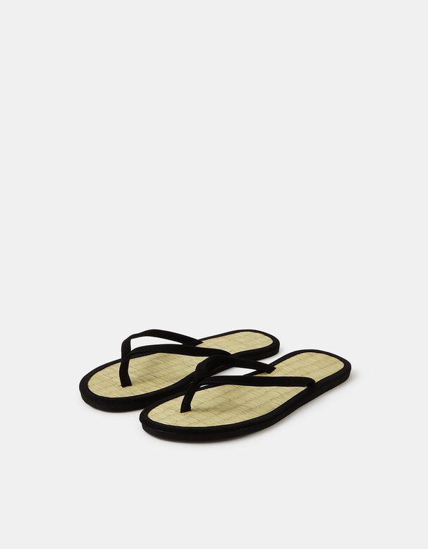 Plain Seagrass Flip Flops, , hi-res