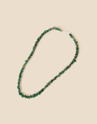 Sterling Silver Aventurine Collar Beaded Necklace