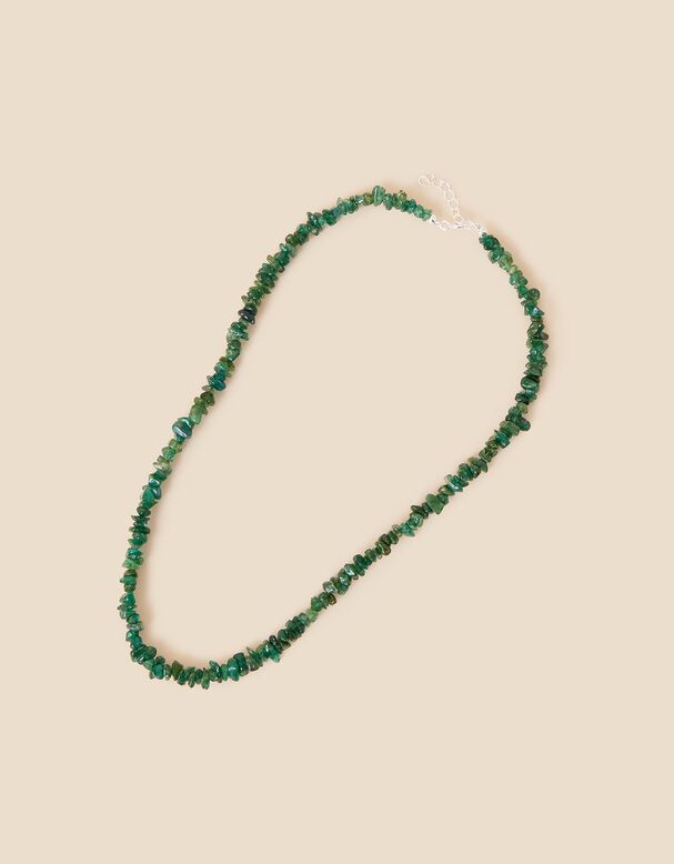 Sterling Silver Aventurine Collar Beaded Necklace, , hi-res