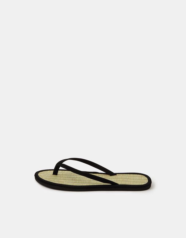 Plain Seagrass Flip Flops, , hi-res