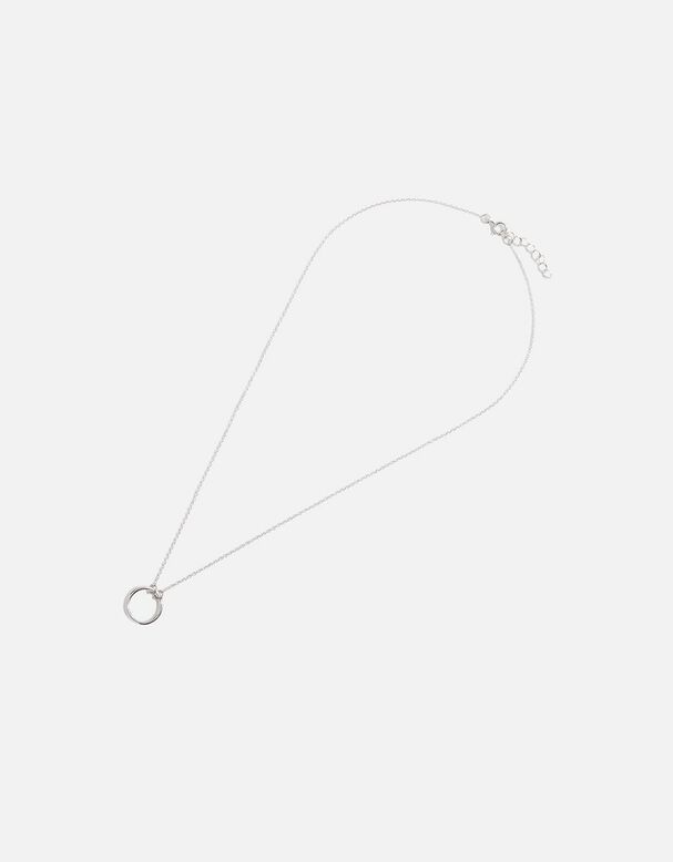 Sterling Silver Perfect Circle Necklace, , hi-res