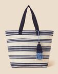 Large Stripe Beach Tote Bag,  Large Stripe Beach Tote Bag
