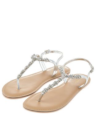 Reno Silver Embellished Sandals