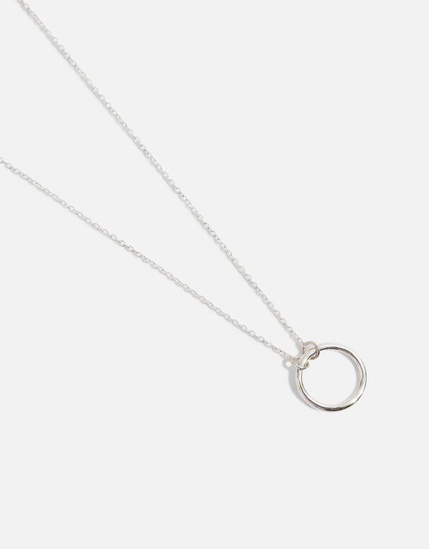 Sterling Silver Perfect Circle Necklace, , hi-res