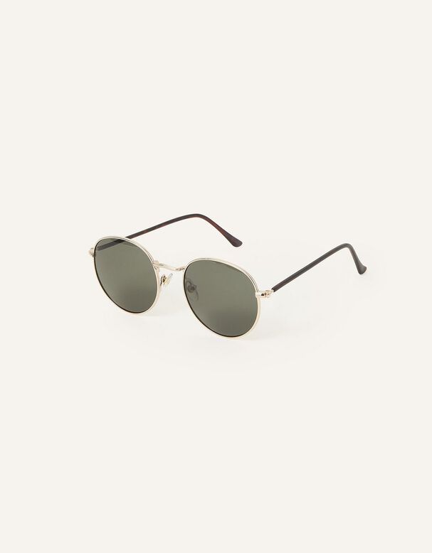 Round Metal Frame Sunglasses, , hi-res