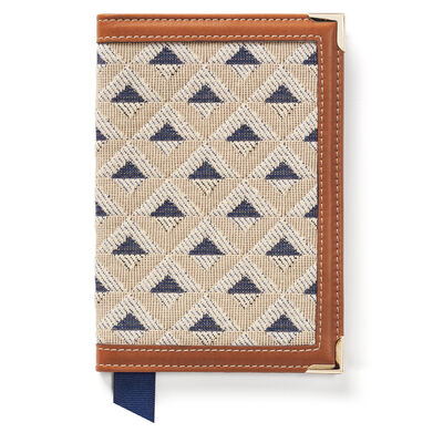Plain Passport Cover Kristoff Jacquard/Tan Smooth