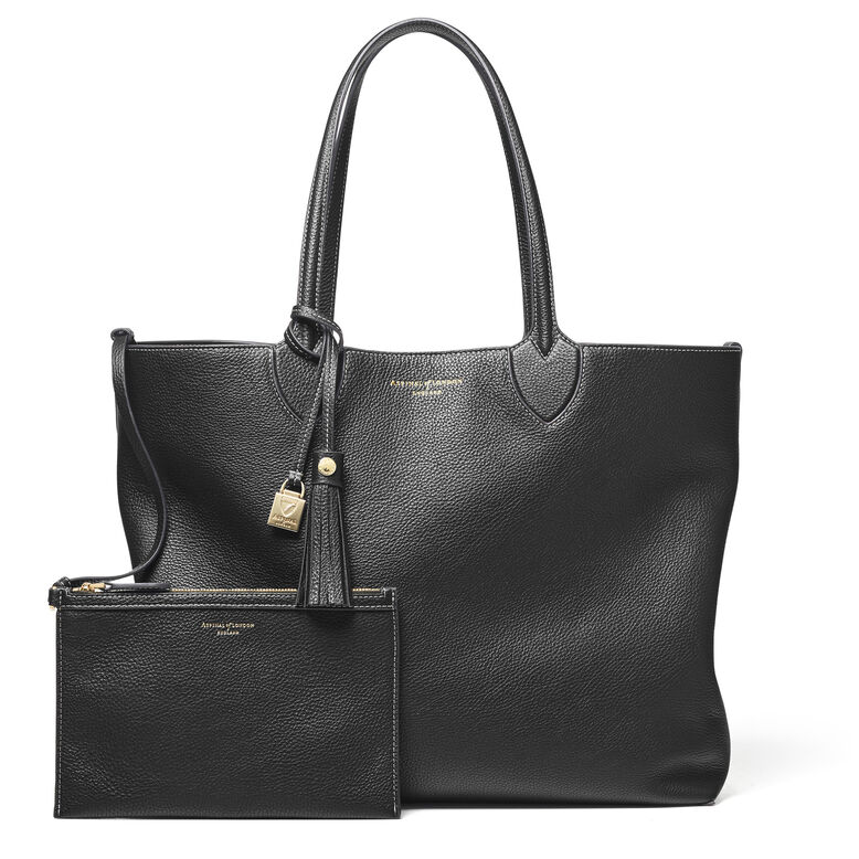 The Hudson Tote Black Pebble, , hi-res
