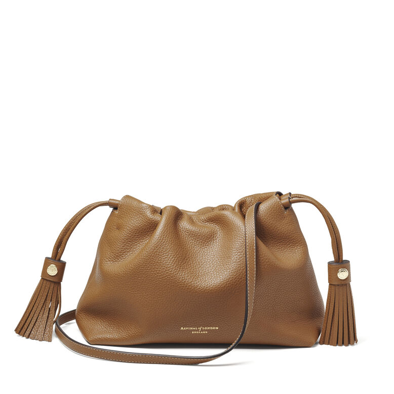 Soho Large Crossbody Pouch Tan Pebble, , hi-res