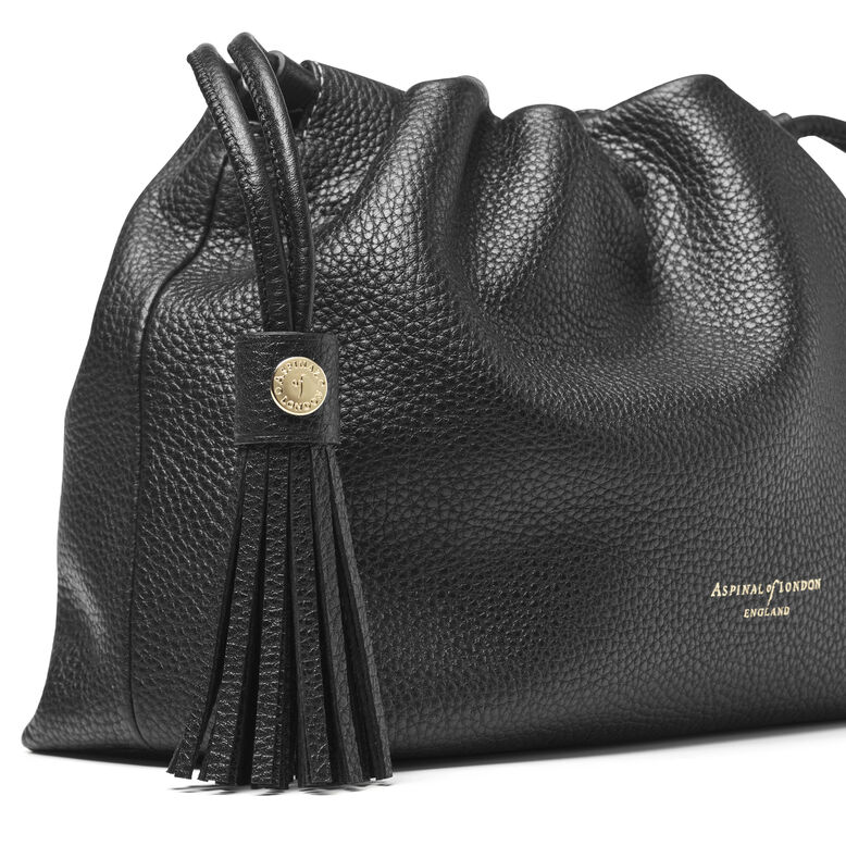 Soho Large Crossbody Pouch Black Pebble, , hi-res