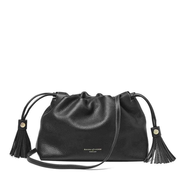 Soho Large Crossbody Pouch Black Pebble, , hi-res