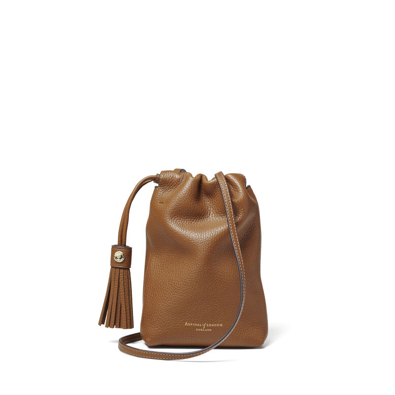 Soho Crossbody Pouch Tan Pebble, , hi-res