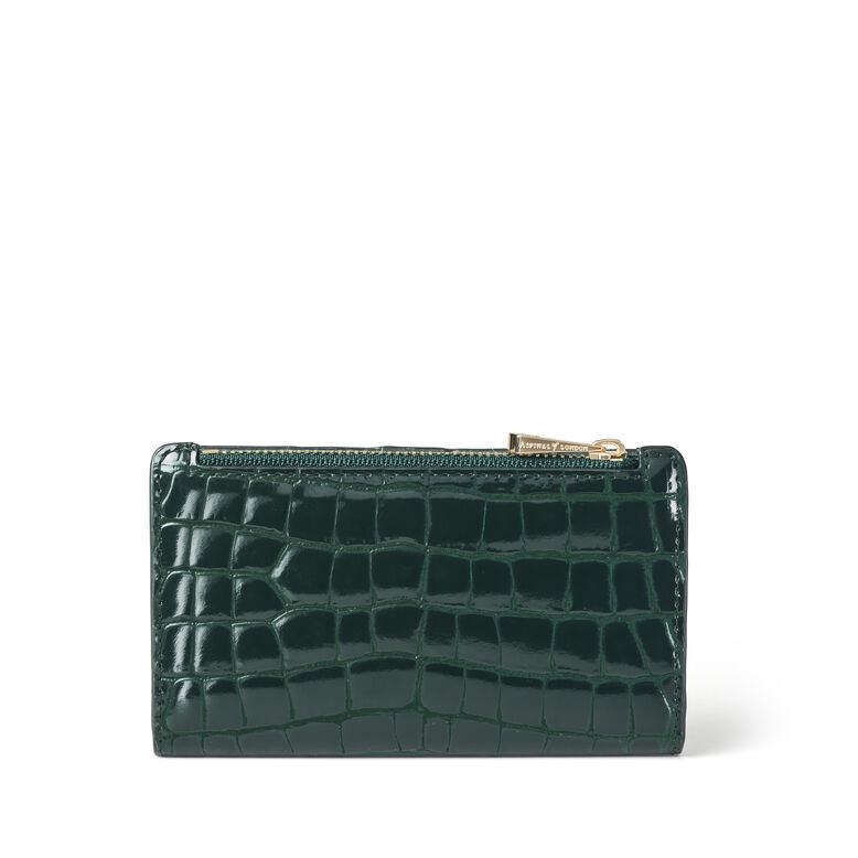 Mayfair Coin &amp; Card Wallet Evergreen Pnt Croc, , hi-res