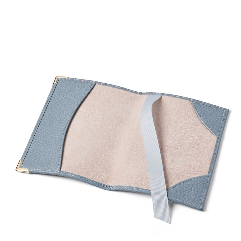 Plain Passport Cover Sky Blue Pebble, , hi-res