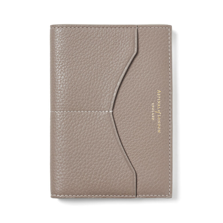 Hudson Passport Cover Moleskin Pebble, , hi-res