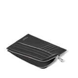 Zipped Travel Wallet Black Grain, , hi-res