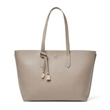 East West Tote w Shield Charm Moleskin Saffiano, , hi-res