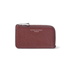 Small Zip Coin Purse Merlot Pebble