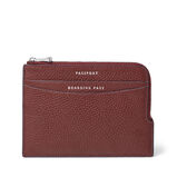 Zipped Travel Wallet Merlot Pebble, , hi-res