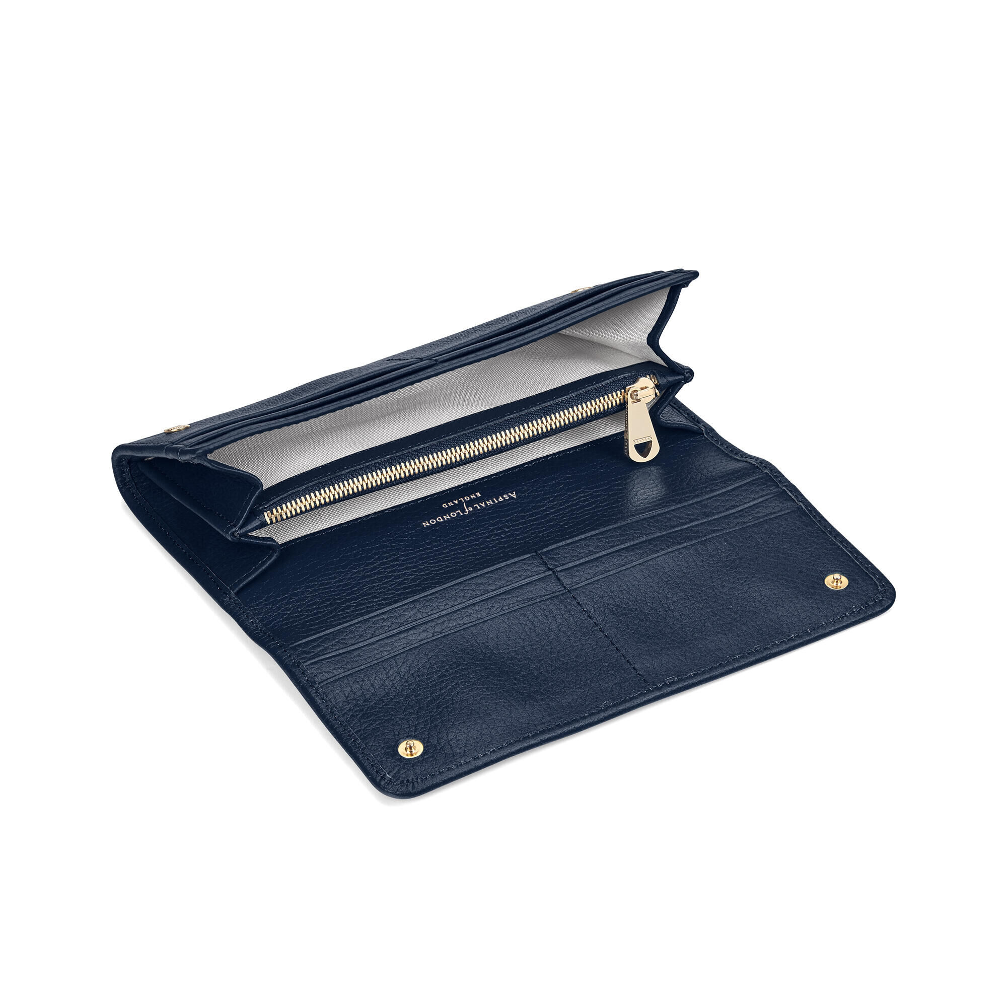 Aspinal of London London Purse Navy Pebble Purses Pouches