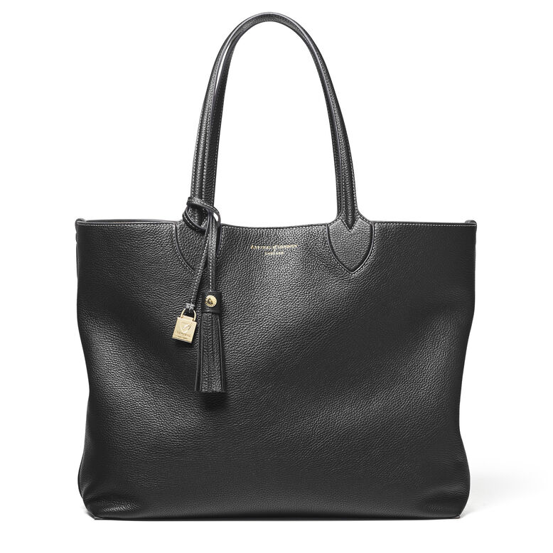 The Hudson Tote Black Pebble, , hi-res
