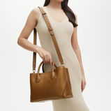 London Tote Midi Tan Pebble Bee C, , hi-res