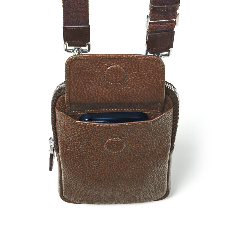 Reporter Phone Pouch Tobacco Pebble, , hi-res