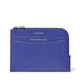 Zipped Travel Wallet Cobalt Blue Pebble, , hi-res