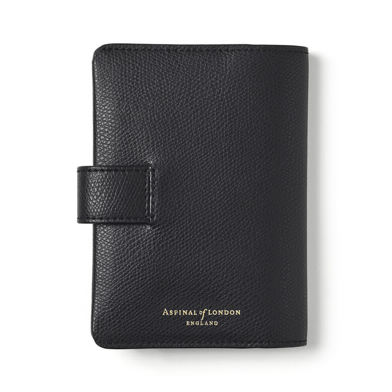 Duo Passport Cover Black Soft Saffiano, , hi-res