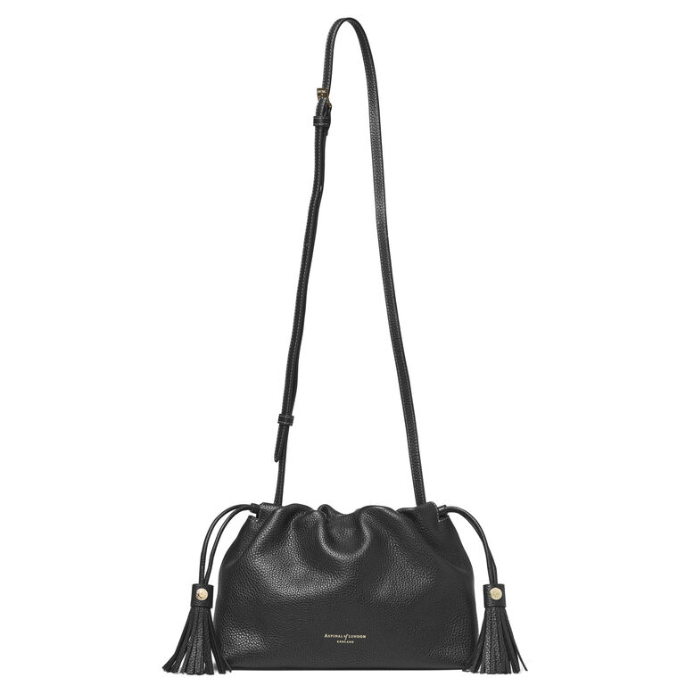 Soho Large Crossbody Pouch Black Pebble, , hi-res