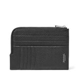Zipped Travel Wallet Black Grain, , hi-res