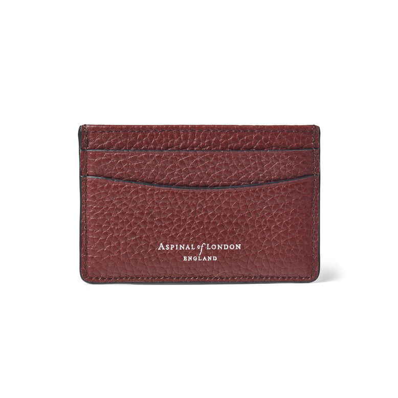 Slim Credit Card Case Merlot Pebble SHD, , hi-res