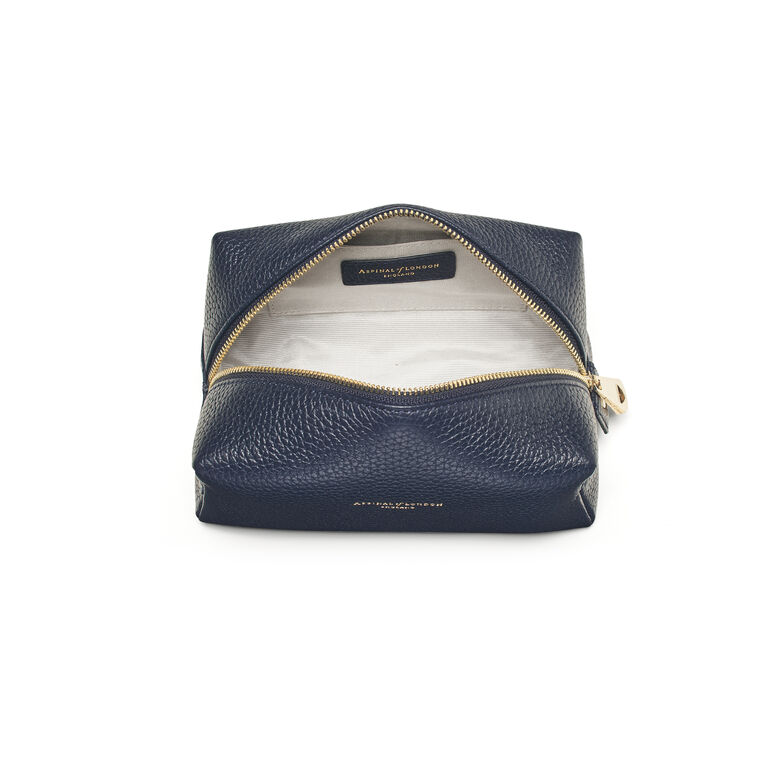 London Makeup Bag Navy Pebble SHD, , hi-res
