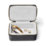 Travel Jewellery Case Black Pebble Medium, , hi-res